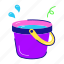 water bucket, water pail, water, water container, bucket 