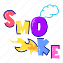 smoke typography, smoke word, smoke text, smoke letters, smoke