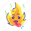 fire emoji, fire emoticon, fire, burn emoji, flame emoji 