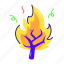 burning tree, burning wood, forest fire, tree fire, burning forest 