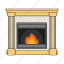 comfort, design, fire, fireplace, flame, house, interior 