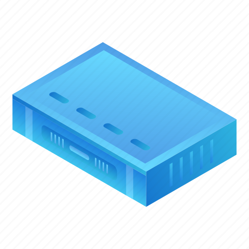 Business, cartoon, computer, equipment, hardware, isometric, unit icon - Download on Iconfinder
