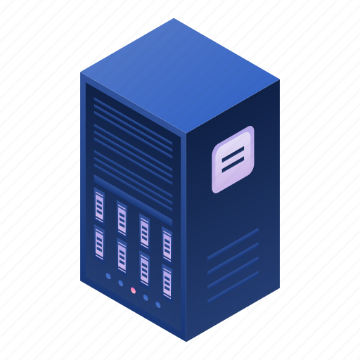 Cartoon, center, computer, data, isometric, server, station icon - Download on Iconfinder