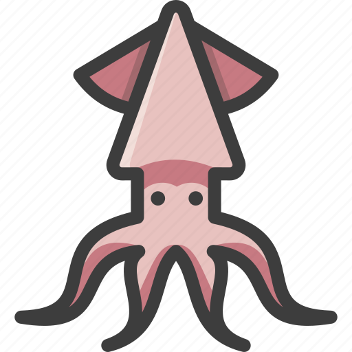 Calamari, cephalopod, fish, squid icon - Download on Iconfinder