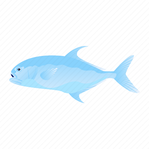 Fish, aquatic animal, marine animal, gamefish, permit fish icon - Download on Iconfinder