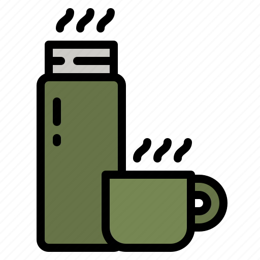Flask, thermo, bottle, hot, water icon - Download on Iconfinder