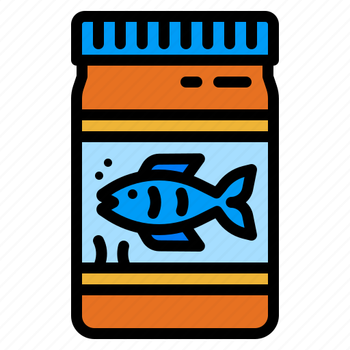 Pet, food, fish, feed, bottle icon - Download on Iconfinder