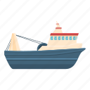 large, fishing, boat, ship