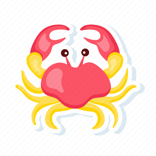 Crab, seafood, sea crab, crustacean, decapod icon - Download on Iconfinder