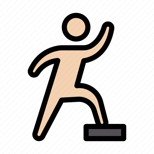 Step, exercise, fitness, gym, player icon - Download on Iconfinder