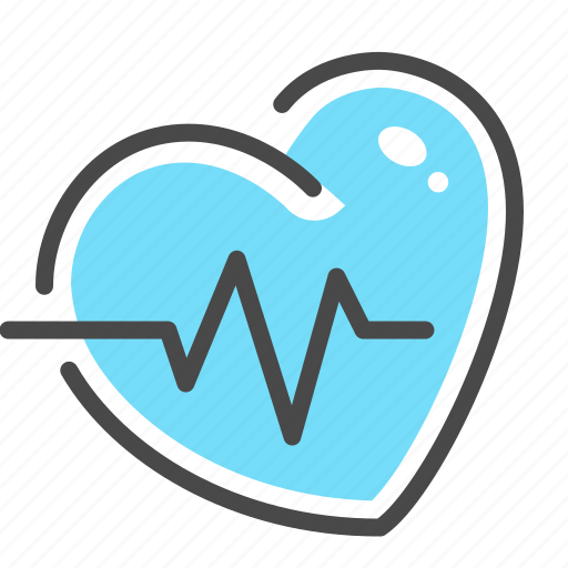Diabetes, heart, rate, cardiovascular, wave, healthcare icon - Download on Iconfinder