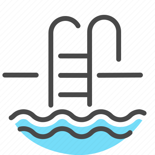 Swimming, pool, water, ladder, sports, exercise, fitness icon - Download on Iconfinder