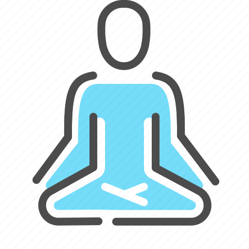 Yoga, meditation, relaxing, exercise, sports, lotus, position icon - Download on Iconfinder