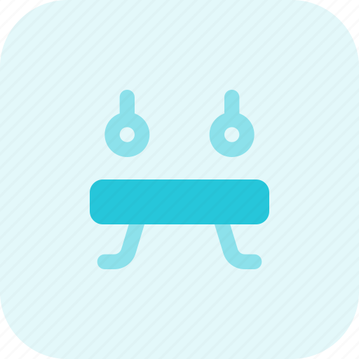 Buck rings, bench, fitness, exercise icon - Download on Iconfinder