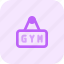 gym, sign, banner, fitness 
