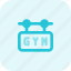 gym, hoarding, sign board, fitness 