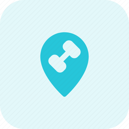 Location, dumbbell, pin, pointer icon - Download on Iconfinder
