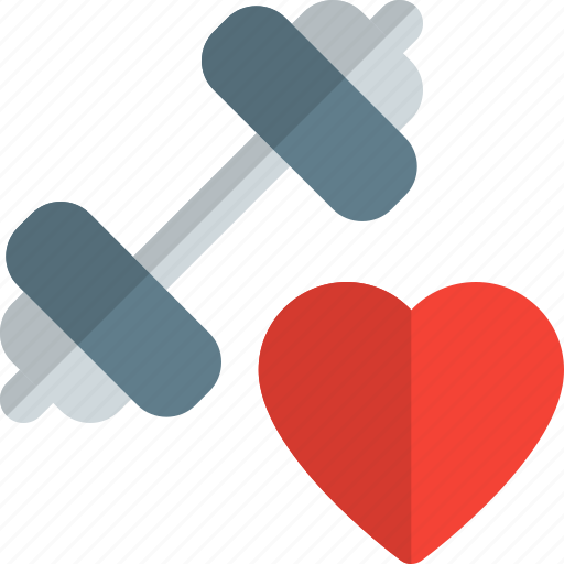Heart, like, dumbbell, fitness icon - Download on Iconfinder