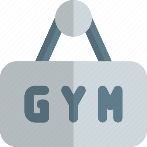Gym, banner, sign board, fitness icon - Download on Iconfinder