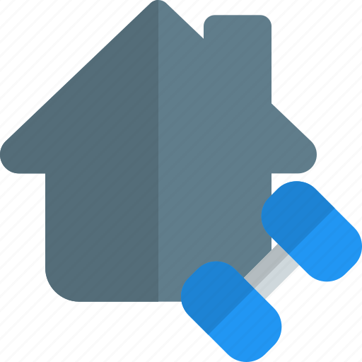 Home, property, dumbbell, fitness icon - Download on Iconfinder