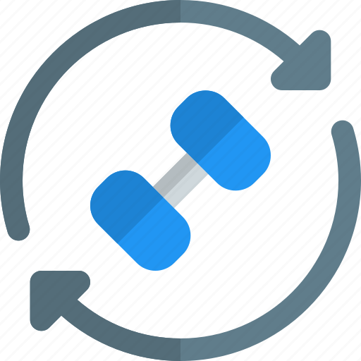 Refresh, dumbbell, relaod, fitness icon - Download on Iconfinder