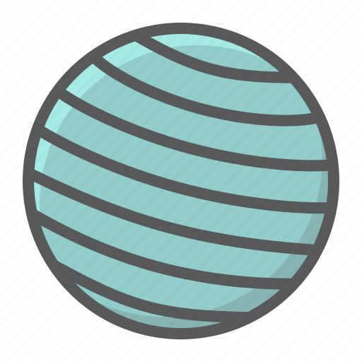 Ball, exercise, fit, fitness, gym, rubber, sport icon - Download on Iconfinder