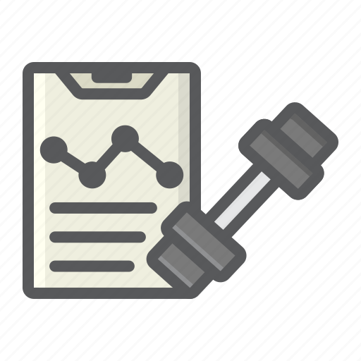 Fitness, gym, list, plan, program, sport, training icon - Download on Iconfinder