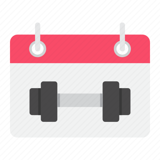 Calendar, fitness, gym, plan, schedule, sport, training icon - Download on Iconfinder
