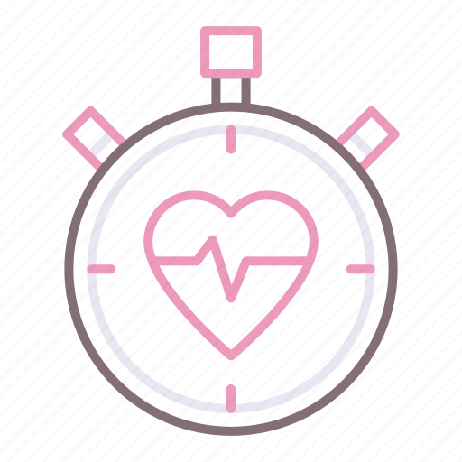 Cardio, clock, heart, rate icon - Download on Iconfinder