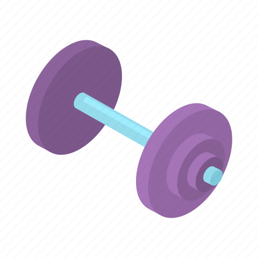 Athletic, cartoon, dumbbell, equipment, exercise, gym, health icon