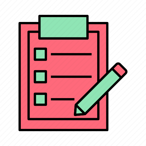 Note, checklist, clipboard, pencil icon - Download on Iconfinder