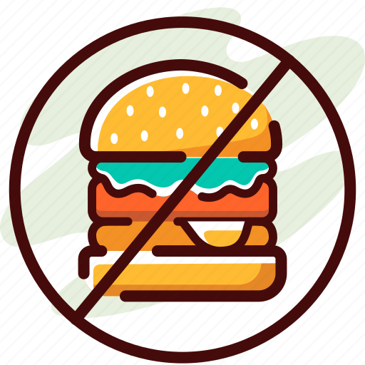 Avoid, burger, fast food, fitness, junk food, stop icon - Download on Iconfinder