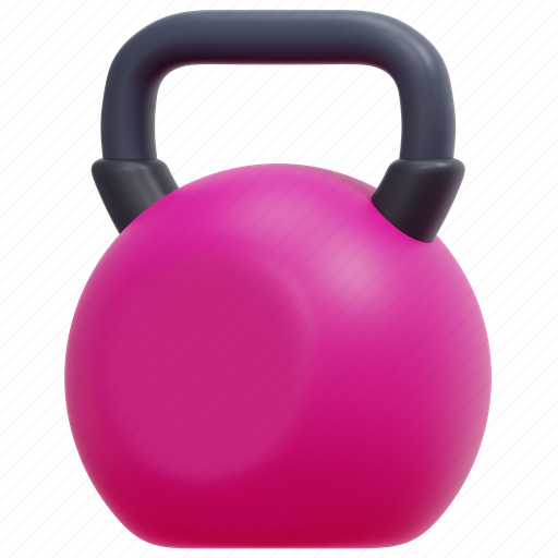 Kettlebell, wellness, fitness, weightlifting, gymnast, diet, gym 3D illustration - Download on Iconfinder