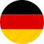 circle, country, emblem, flag, germany, national 