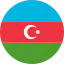 azerbaijan, circle, country, emblem, flag, national 