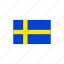 country, flag, national, sweden 