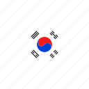 country, flag, national, south korea 