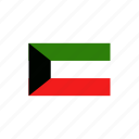 country, flag, kuwait, national 