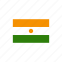 country, flag, national, niger 