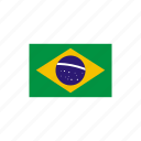brazil, country, flag, national 
