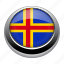 aland, badge, country, europe, flag, islands, nation 