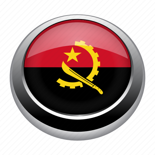 Angola, badge, country, flag, nation, national icon - Download on Iconfinder