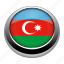 azerbaijan, badge, country, flag, nation 