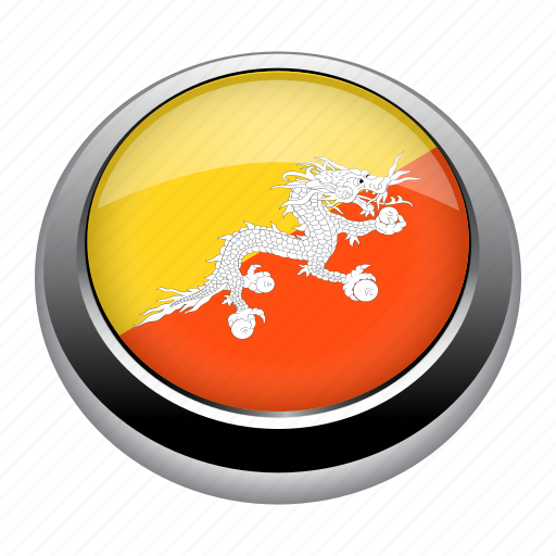 Badge, bhutan, country, flag, nation, national icon - Download on Iconfinder