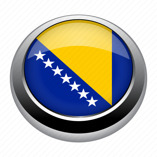 Badge, bosnia, country, flag, nation, national icon - Download on Iconfinder