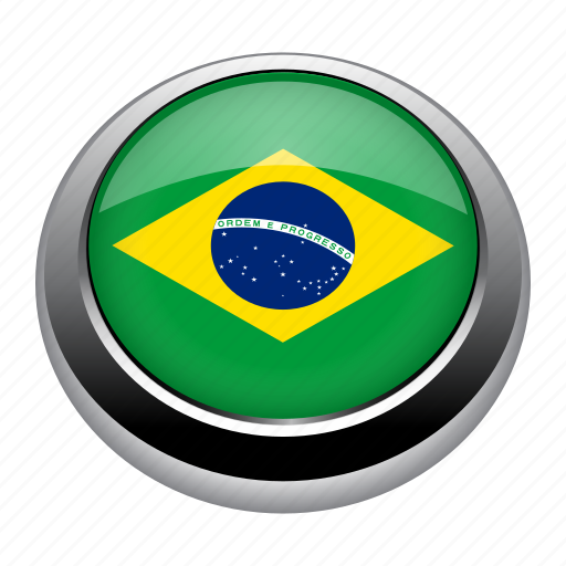 Badge, brazil, brazilian, country, flag, nation, national icon - Download on Iconfinder