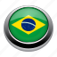 badge, brazil, brazilian, country, flag, nation, national 