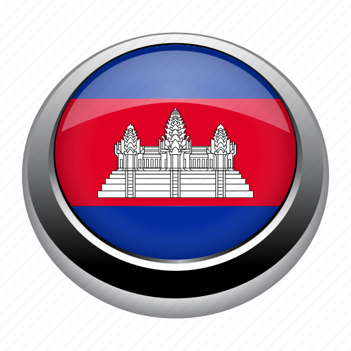 Badge, cambodia, country, flag, nation, national icon - Download on Iconfinder