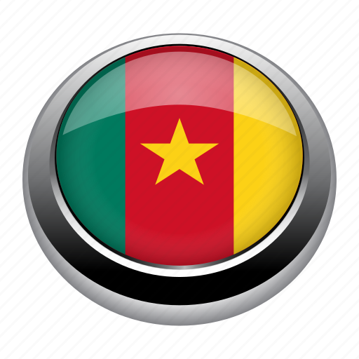 Badge, cameroon, country, flag, nation icon - Download on Iconfinder