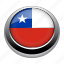 badge, chile, country, flag, nation 
